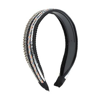 Faux Pearls Sequins Headband for Women 1 pc