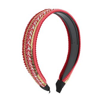 Faux Pearls Sequins Headband for Women 1 pc