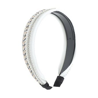Faux Pearls Sequins Headband for Women 1 pc
