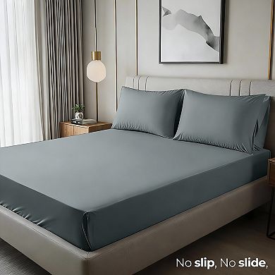 Queen Size Fitted Sheet, 15" Pocket, Soft Microfiber, Shrink & Fade Resistant