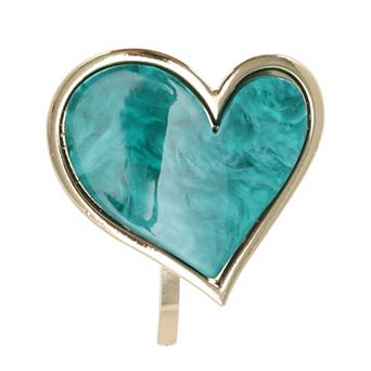 Heart Design Ponytail Buckle Hair Clip for Women 1 pc
