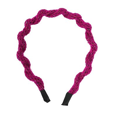 Colorful Cable Knit Headband for Women 1 Pc