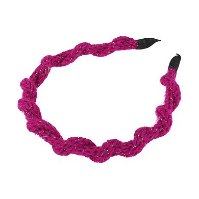 Colorful Cable Knit Headband for Women 1 Pc