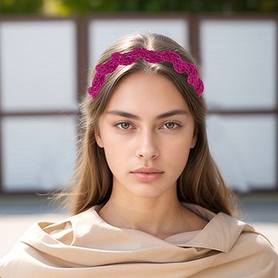 Colorful Cable Knit Headband for Women 1 Pc