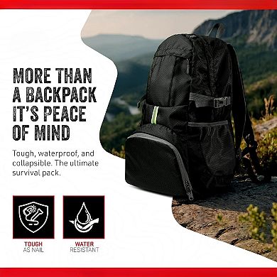 AKSZRI 35L Foldable Backpack - Lightweight, Water-Resistant Packable for Hiking & Daily Use