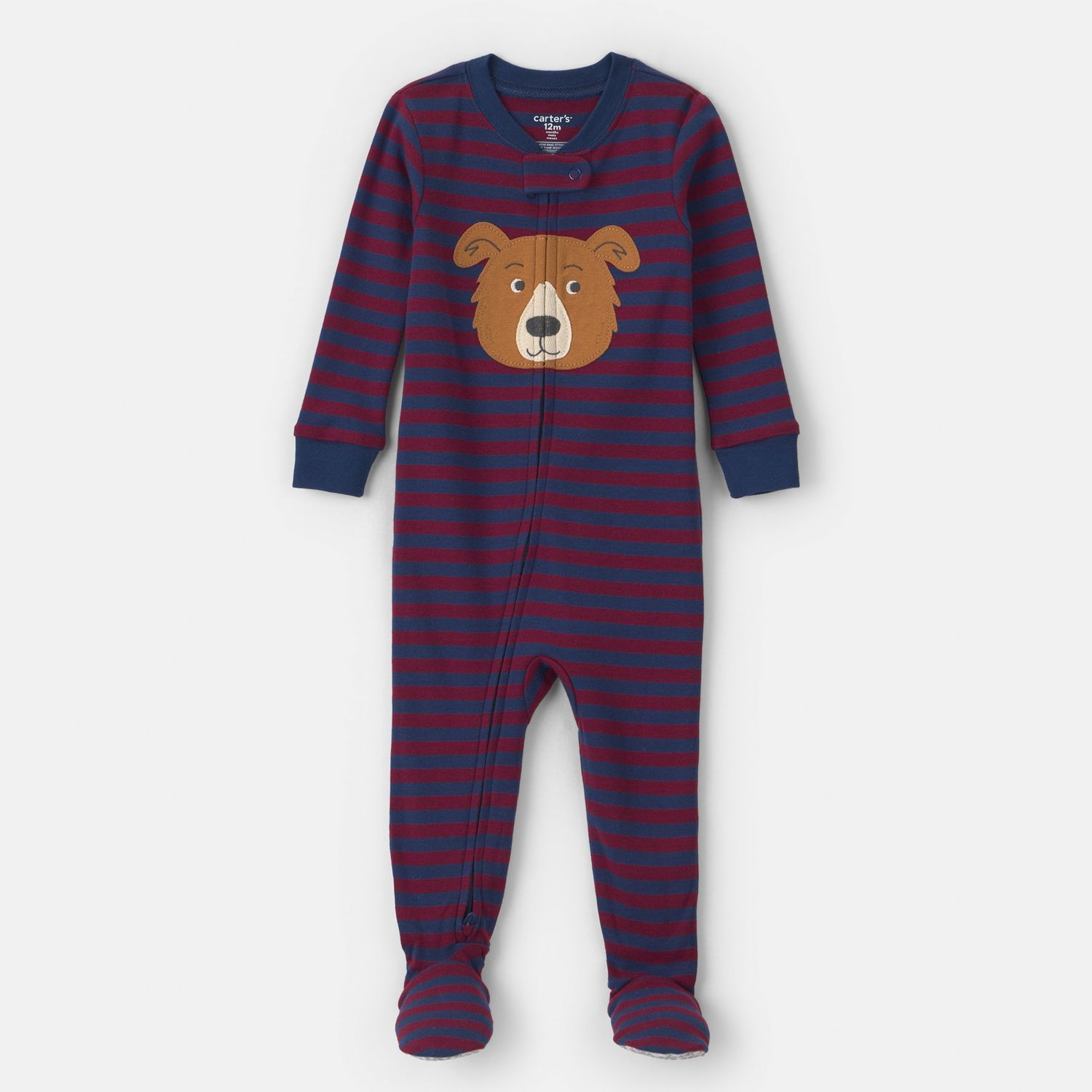 Пижама для детей, облегающий крой, с закрытыми ножками — Carter's, цвет: Bear — фото 1