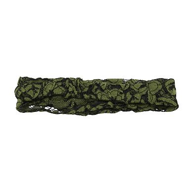 Lotus Wide Lace Headband for Women 1 Pc