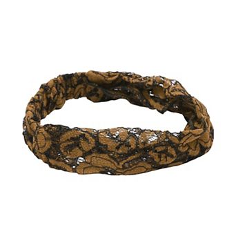 Lotus Wide Lace Headband for Women 1 pc