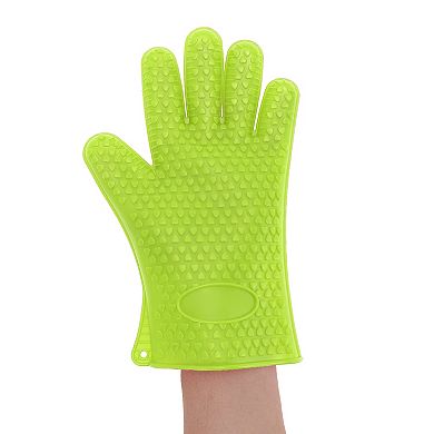 Heart Shape Silicone Oven Mitts for Kitchen Use 1 Piece