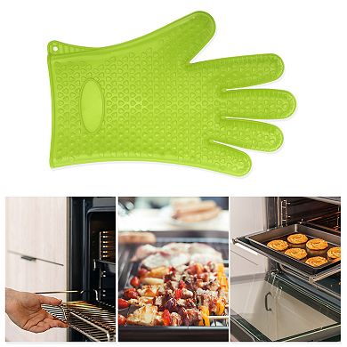 Heart Shape Silicone Oven Mitts for Kitchen Use 1 Piece