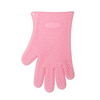 Heart Shape Silicone Oven Mitts for Kitchen Use 1 pc