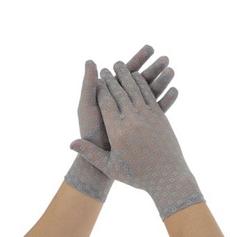 Ditsy Floral Lace Sunblock Mittens for Women 1 Pair