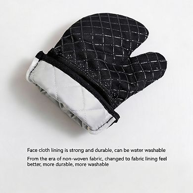 4-piece Heat Resistant Silicone Oven Mitts & Pot Holders Set