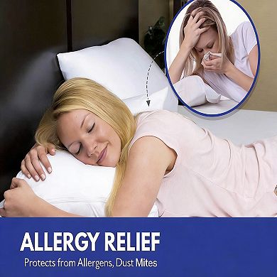 2-Pack Waterproof Zippered Pillow Protectors