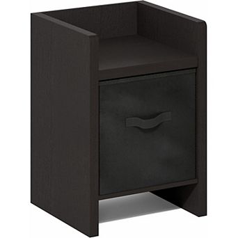 AKSZRI Dark Oak Nightstand - Bedside Cabinet with Storage for Living Room & Bedroom