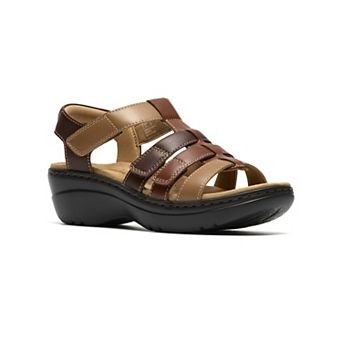 Clarks® Merliah2 Ruby Women's Wedge Leather Sandals