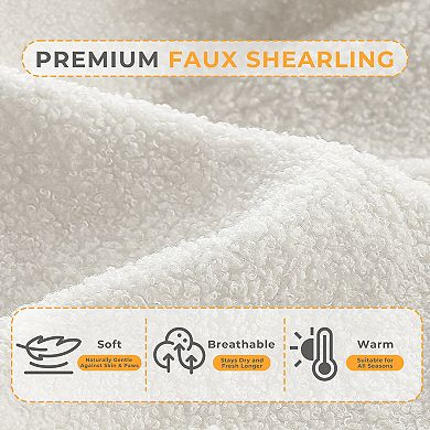 Faux Shearling Dog Bed Couch for Small Medium Dogs up to 35lbs, Orthopedic Elevated Pet Sofa Bed