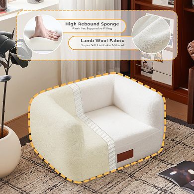 Faux Shearling Dog Bed Couch for Small Medium Dogs up to 35lbs, Orthopedic Elevated Pet Sofa Bed