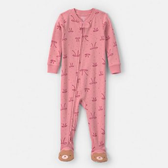Baby & Toddler Girl Carter's Thermal Snug Fit Footed Pajama