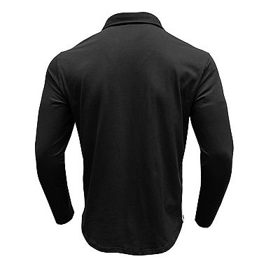 Men's Casual Polo Shirts Classic Button Basic Long Sleeve Shirt Solid Color Tees Stylish Tops