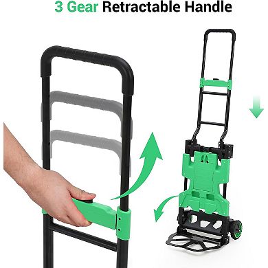 2-in-1 Foldable Hand Truck & Basket