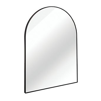 ELEMENT ACE Large Arched Wall Mirror with Metal Frame for Bathroom and Living Room Décor