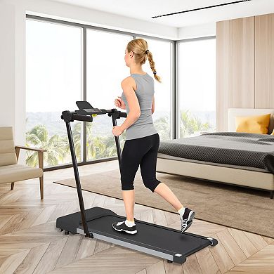 ELEMENT ACE Compact Home Exercise Treadmill for Walking and Running with LED Display