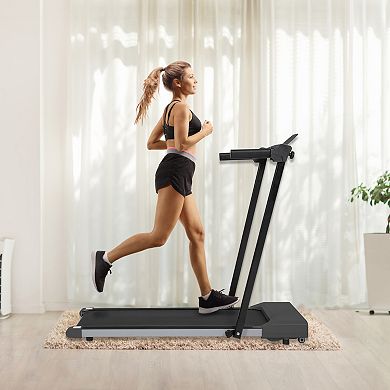 ELEMENT ACE Compact Home Exercise Treadmill for Walking and Running with LED Display