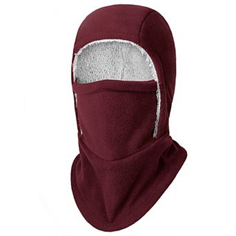 Winter Neck Warmer Gaiter Fleece Balaclava Hooded Windproof Ski Face Mask Head Cover Outdoor Unisex