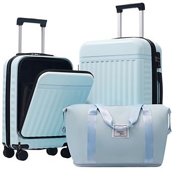 ELEMENT ACE 3 pc Hardside Luggage Set with USB Port & Expandable Spinner Suitcases