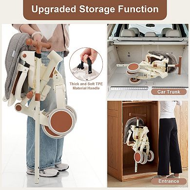 ELEMENT ACE 7-in-1 Foldable Toddler Tricycle with Adjustable Handle & Safety Features