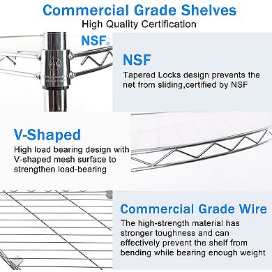 CEWOR 6-Tier Corner Shelving Unit, Adjustable Triangle Storage Rack for Bathroom Kitchen Living Room