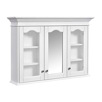 ELEMENT ACE 40-Inch Wall Mounted Bathroom Cabinet with Mirror and Adjustable Storage Shelves