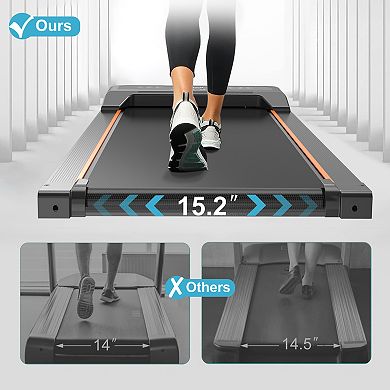 ELEMENT ACE Under Desk Walking Treadmill with LED Display & Remote Control for Home Office Fitness