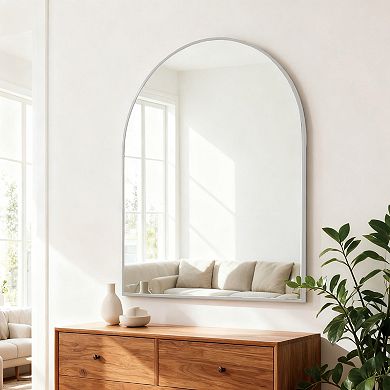 ELEMENT ACE Arched Wall Mirror with Metal Frame for Modern Bathroom Decor