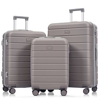 ELEMENT ACE Premium ABS Three-Piece Luggage Set with TSA Locks and Spinner Wheels