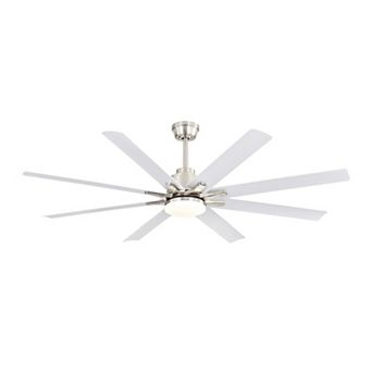 ELEMENT ACE 66 Inch Modern Ceiling Fan with Dimmable LED Light and Remote Control for Home Office