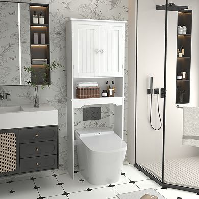 ELEMENT ACE Over the Toilet Storage Cabinet with Adjustable Shelves for Bathroom Organization