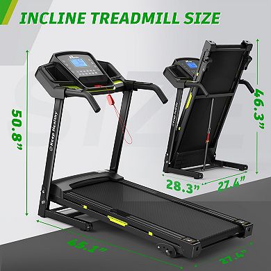 ELEMENT ACE Foldable Electric Running Machine with Incline Adjustment and App Connectivity