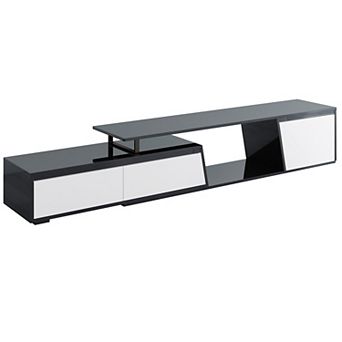 Modern TV Stand with 2 Drawers and Cabinet