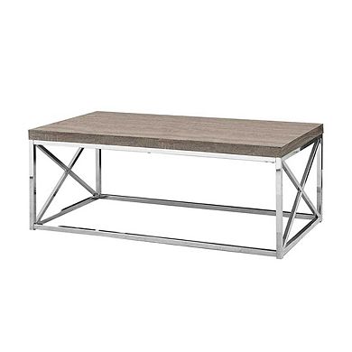 CENTER TABLE WITH METAL FRAME