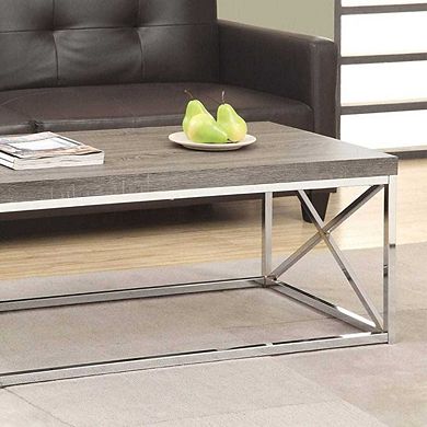 CENTER TABLE WITH METAL FRAME