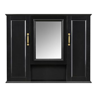 ELEMENT ACE 36-Inch Wall Mounted Bathroom Mirror Cabinet with Adjustable Shelves and Three Doors