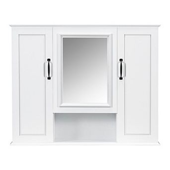 ELEMENT ACE 36-Inch Wall Mounted Bathroom Mirror Cabinet with Adjustable Shelves and Three Doors