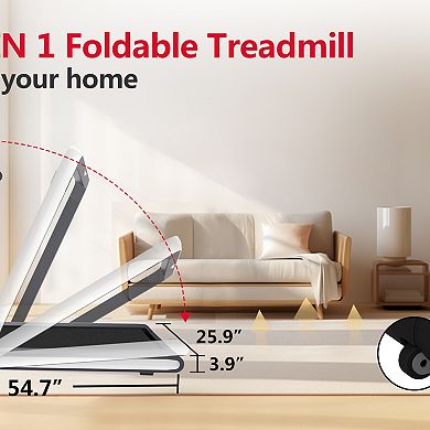ELEMENT ACE 2-in-1 Under Desk Treadmill with Remote Control for Home and Office Use