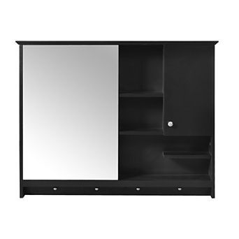 ELEMENT ACE Wall Mounted Medicine Cabinet with Mirror Door and Adjustable Shelves