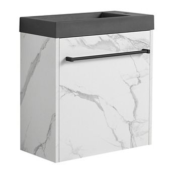 ELEMENT ACE Floating Wall-Mounted Bathroom Vanity with Integrated Sink & Soft-Close Door
