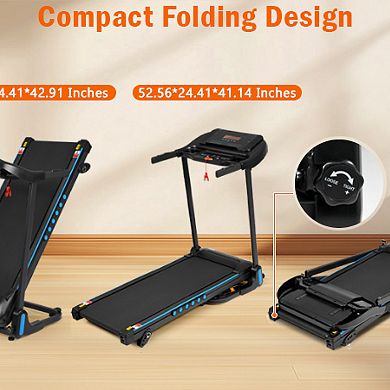 ELEMENT ACE Auto-Folding Incline Treadmill for Home Use with Hydraulic System and Bluetooth Speaker