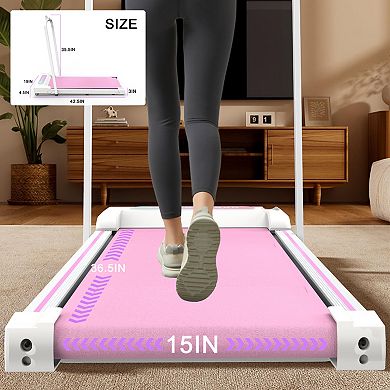 ELEMENT ACE Portable Under Desk Treadmill with Remote Control & LED Display for Home Fitness