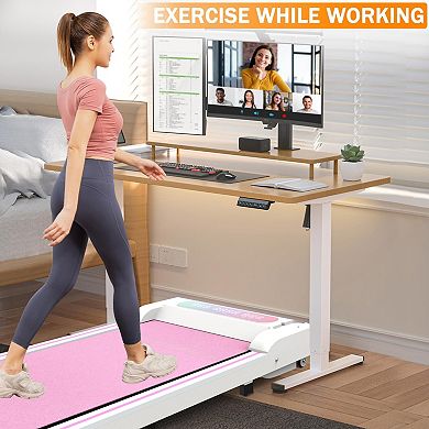 ELEMENT ACE Portable Under Desk Treadmill with Remote Control & LED Display for Home Fitness